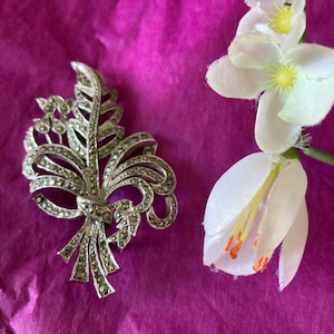 Marcasite Fern Brooch