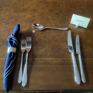 Set of 6 napkin holders, and card holders