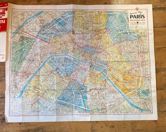 Nouveau Plan de Paris, Paris des années 1960, d'après Cartes Taride