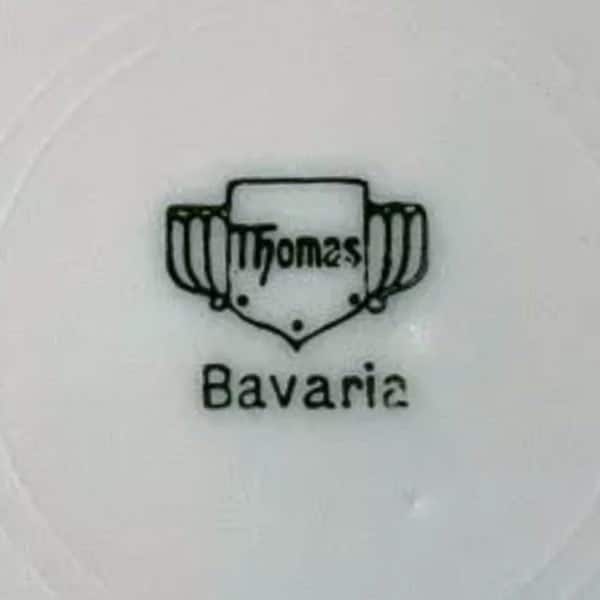 Antique Signed Porcelain Tea Cup and Saucer. Thomas Bavaria (pre-rosenthal)