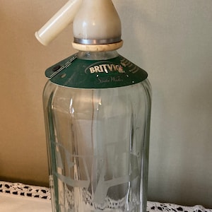 Original Schweppes soda syphon, still with its label!