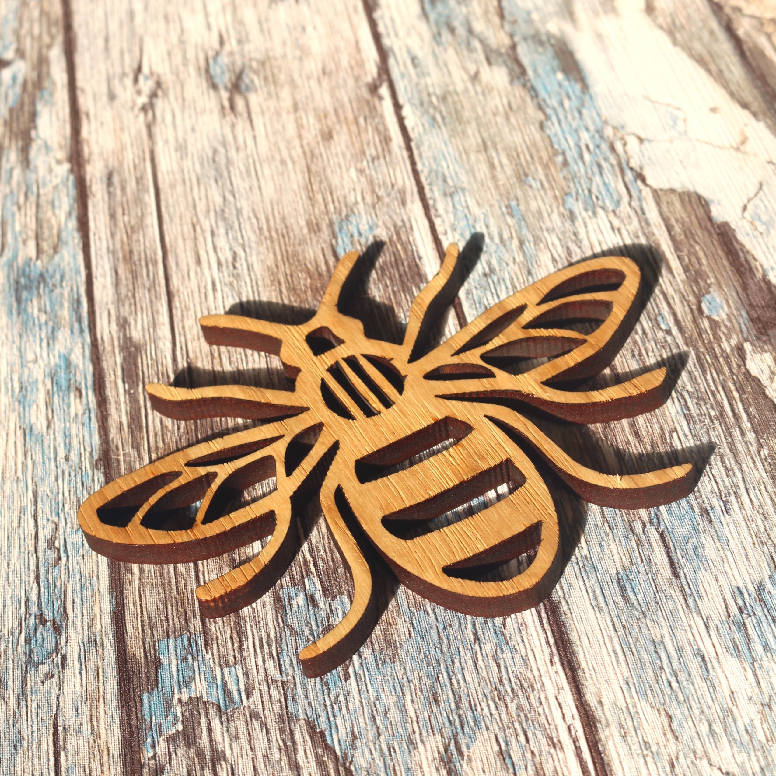 Bumble Bee Coaster Set Cute Animal Insect Wooden Drinks Mats Etsy