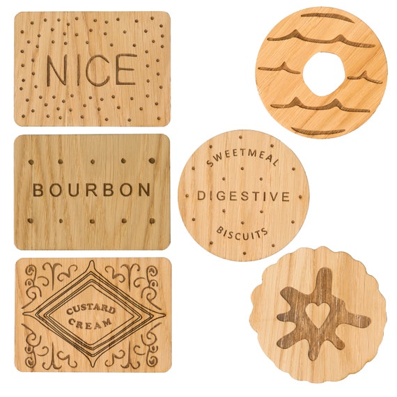 wooden biscuit set