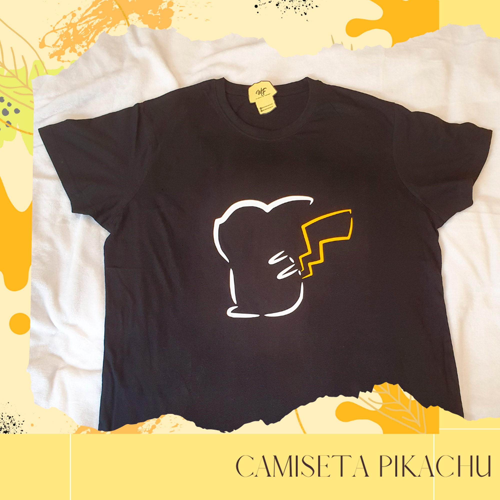 Silhouette design monsterinspired pokemon em uma camiseta estilo