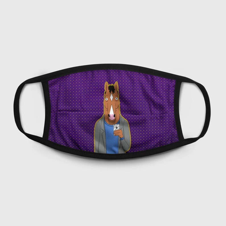 BoJack Horseman Fashion Face Mask Reusable Washable 100 Etsy