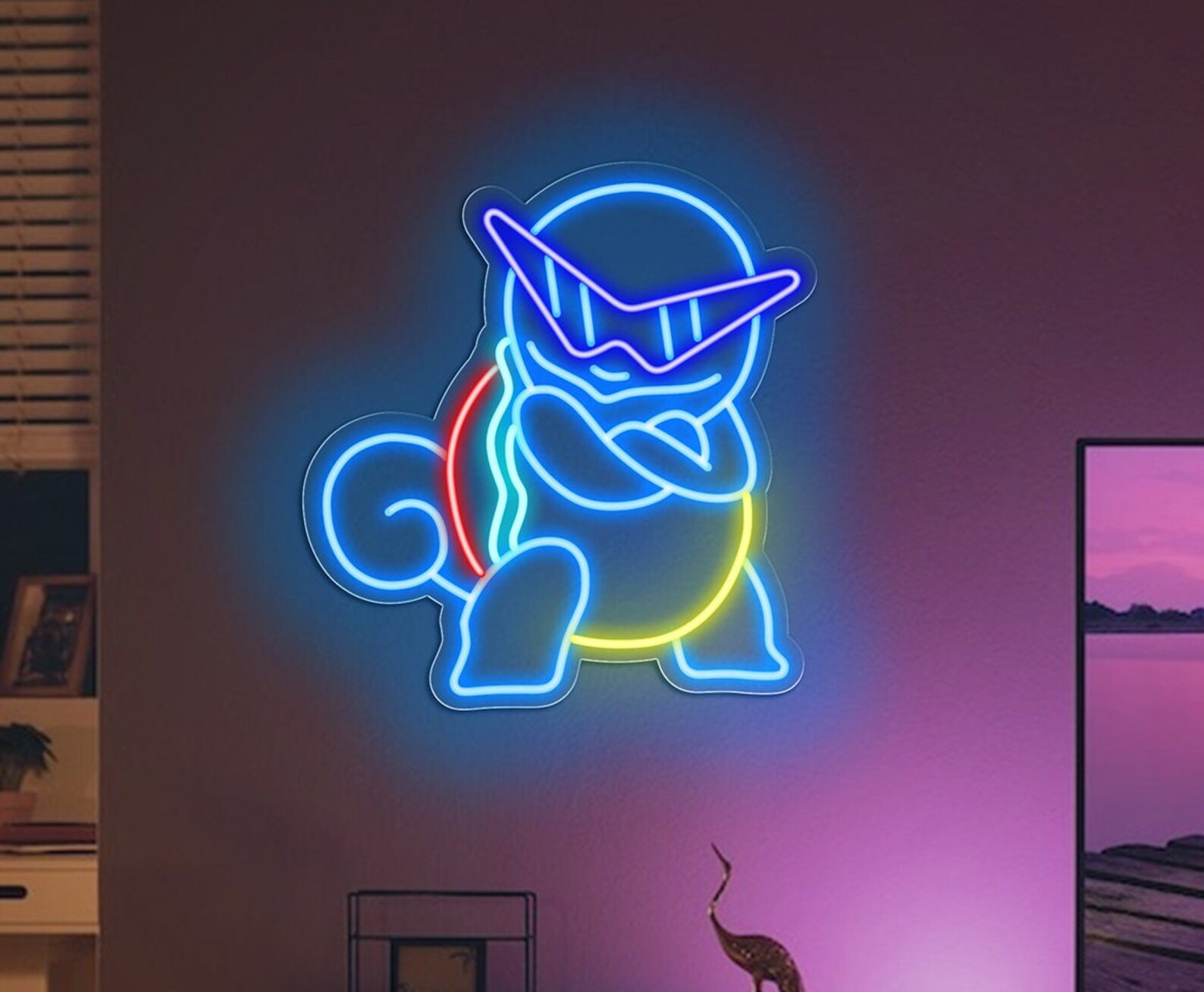 Squirtle Neon Sign LED Neon Sign Red Neon Sign Custom Neon - Etsy