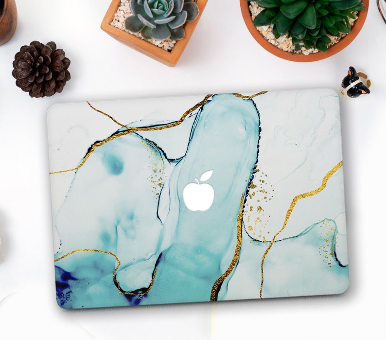 Blue Marble MacBook Air New Gold Pattern Air 13 Case Macbook 13 Pro Touch Bar Watercolor Case Macbook 15 Pro Retina Oil Marble MacBook 12