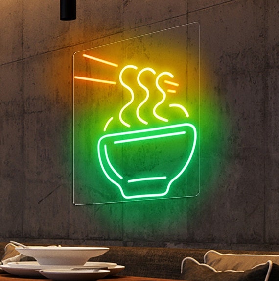 Food Neon Sign LED Neon Sign Red Neon Sign Custom Neon Etsy