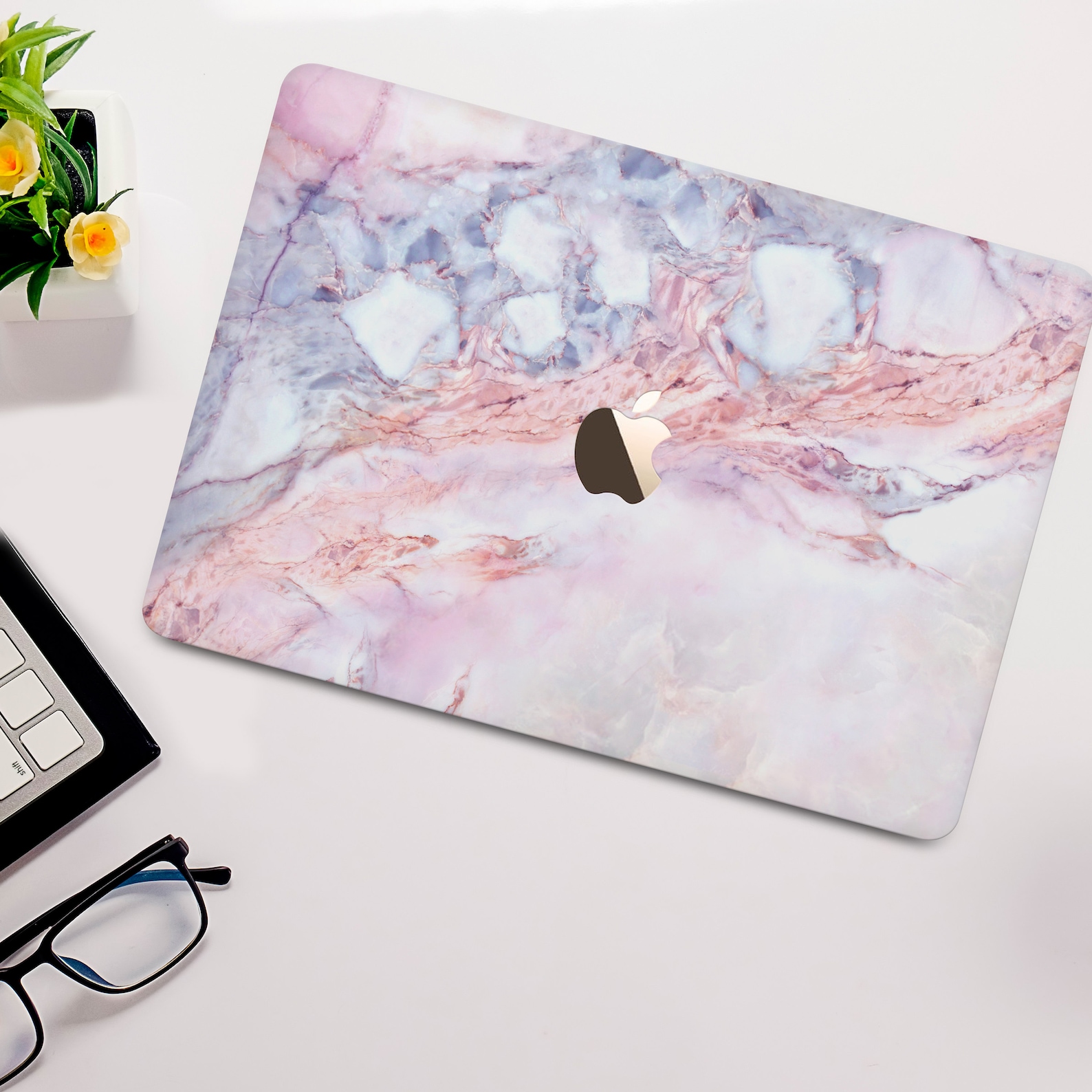 Marble Macbook Case Pink Marble Macbook Pro 13 Inch 2018 Air Etsy