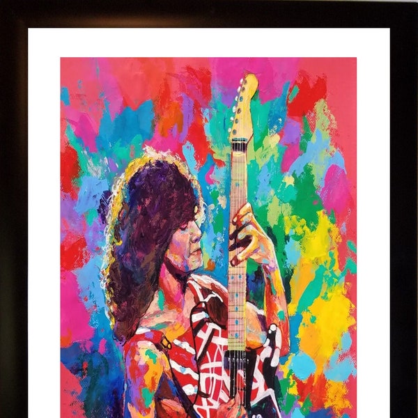Sale 50% OFF Eddie Van Halen Limited Edition (#/199) Premium Art Print by Artist, Winford Sale: Was 69.95; Now 34.95