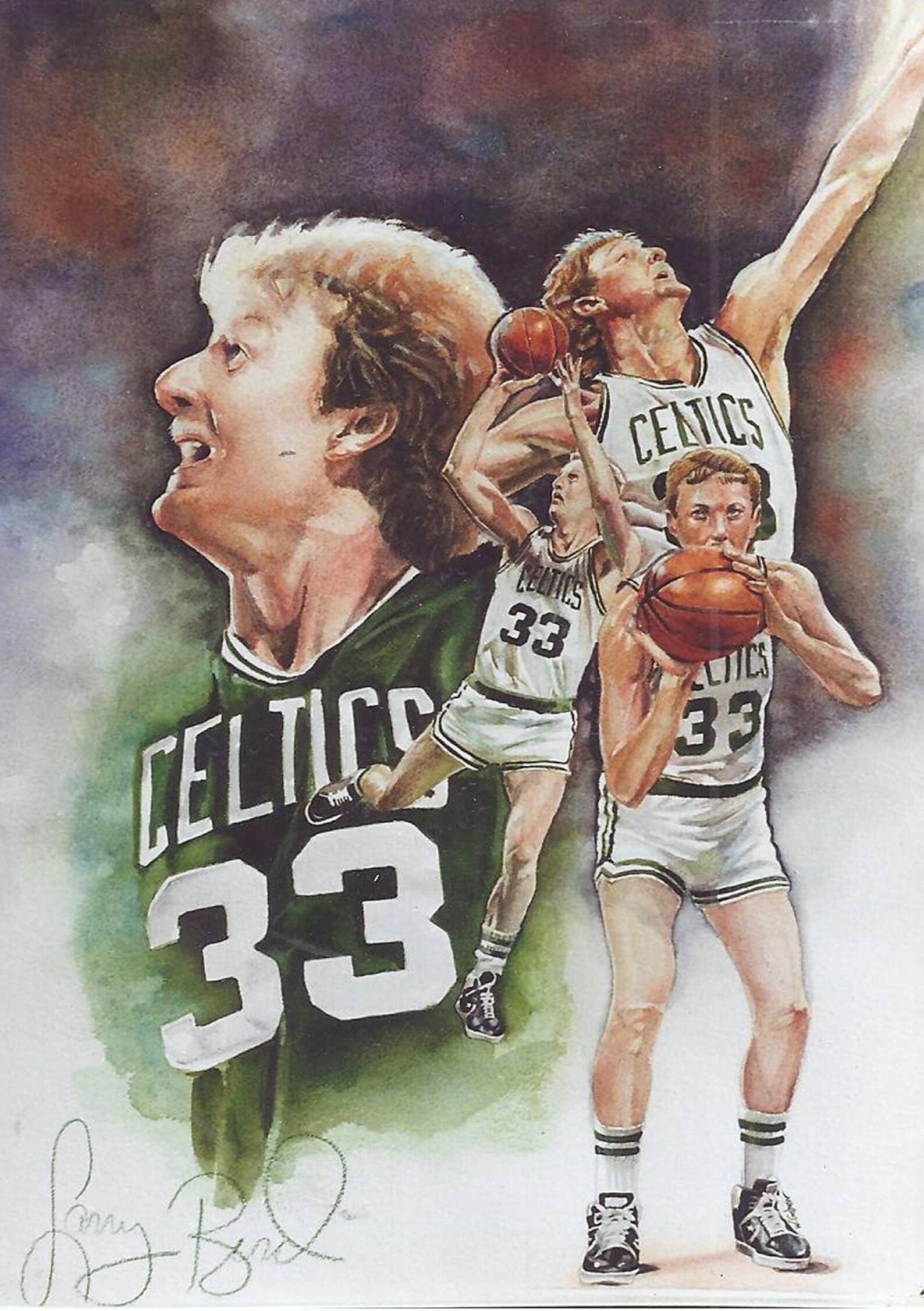 SALE 50 Off Larry Bird HandSigned 48 X 36 Etsy