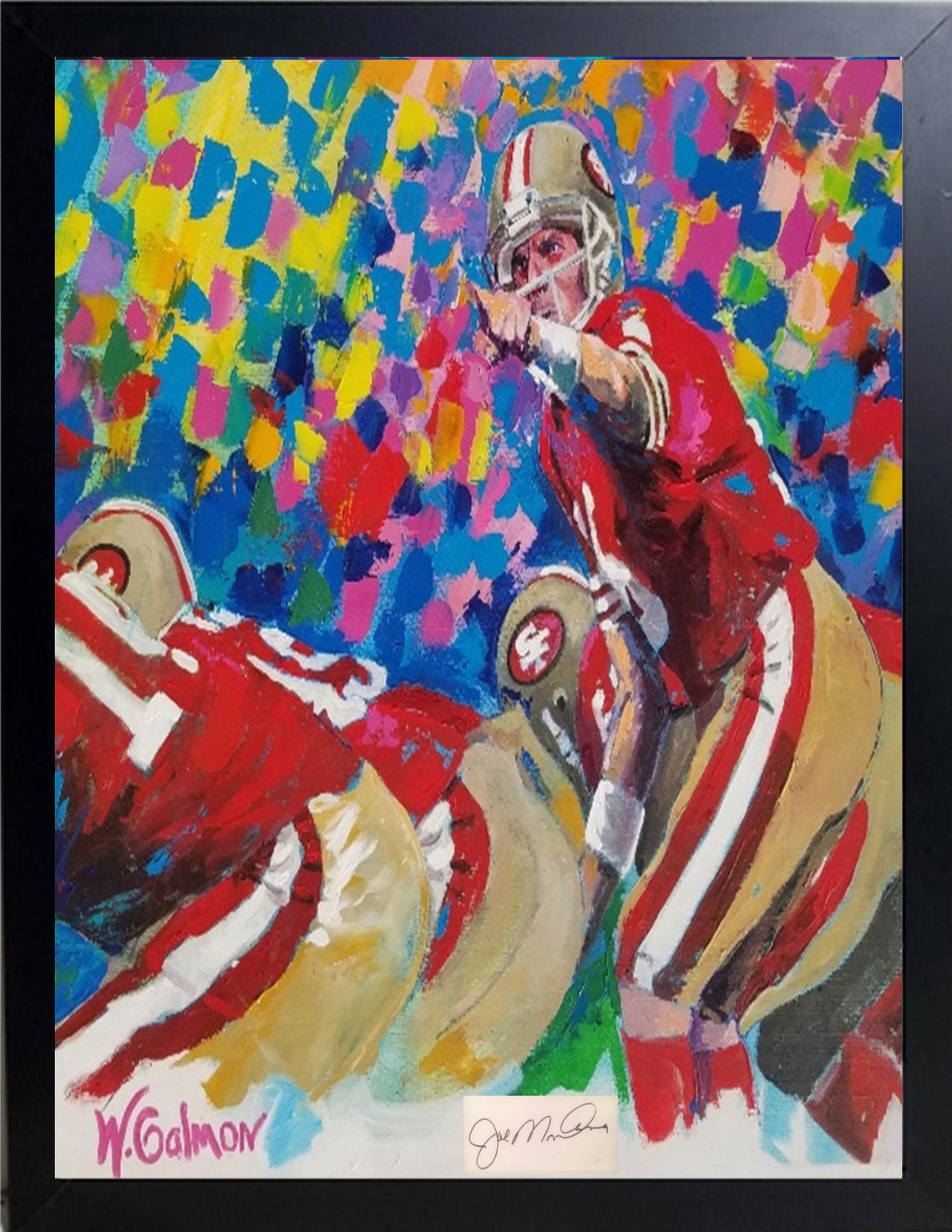 SALE Joe Montana Hand-Signed Framed 48 X 36 | Etsy