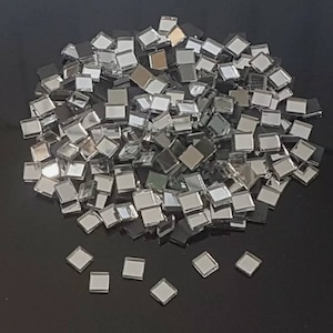 1000 pieces, Silver Glass Mirror Tiles, Size Approx 5X5mm, 2 mm Thickness, Art and Craft