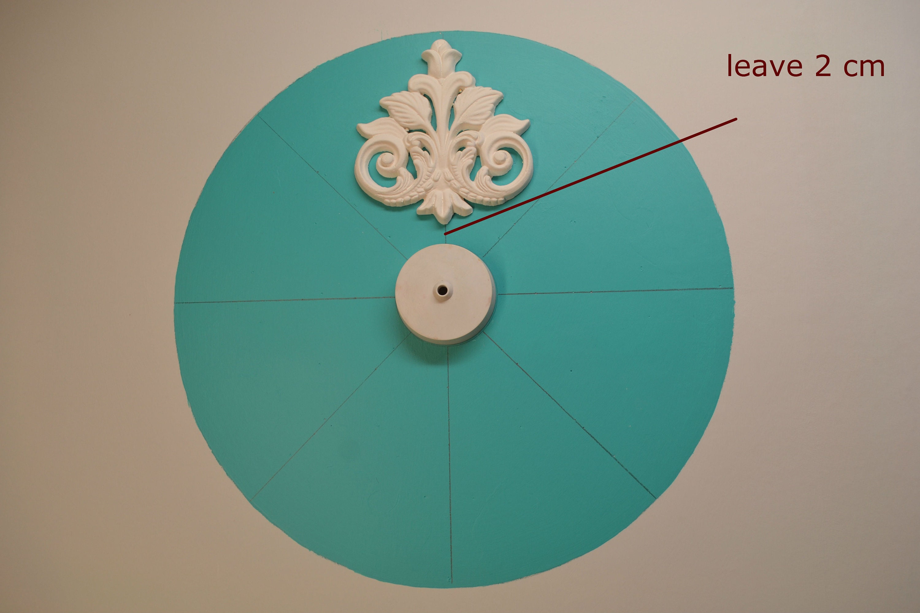 Rose De Plafond Victorienne En Plâtre – 1 Pièce, Blanc, Belle Qualité Anglaise
