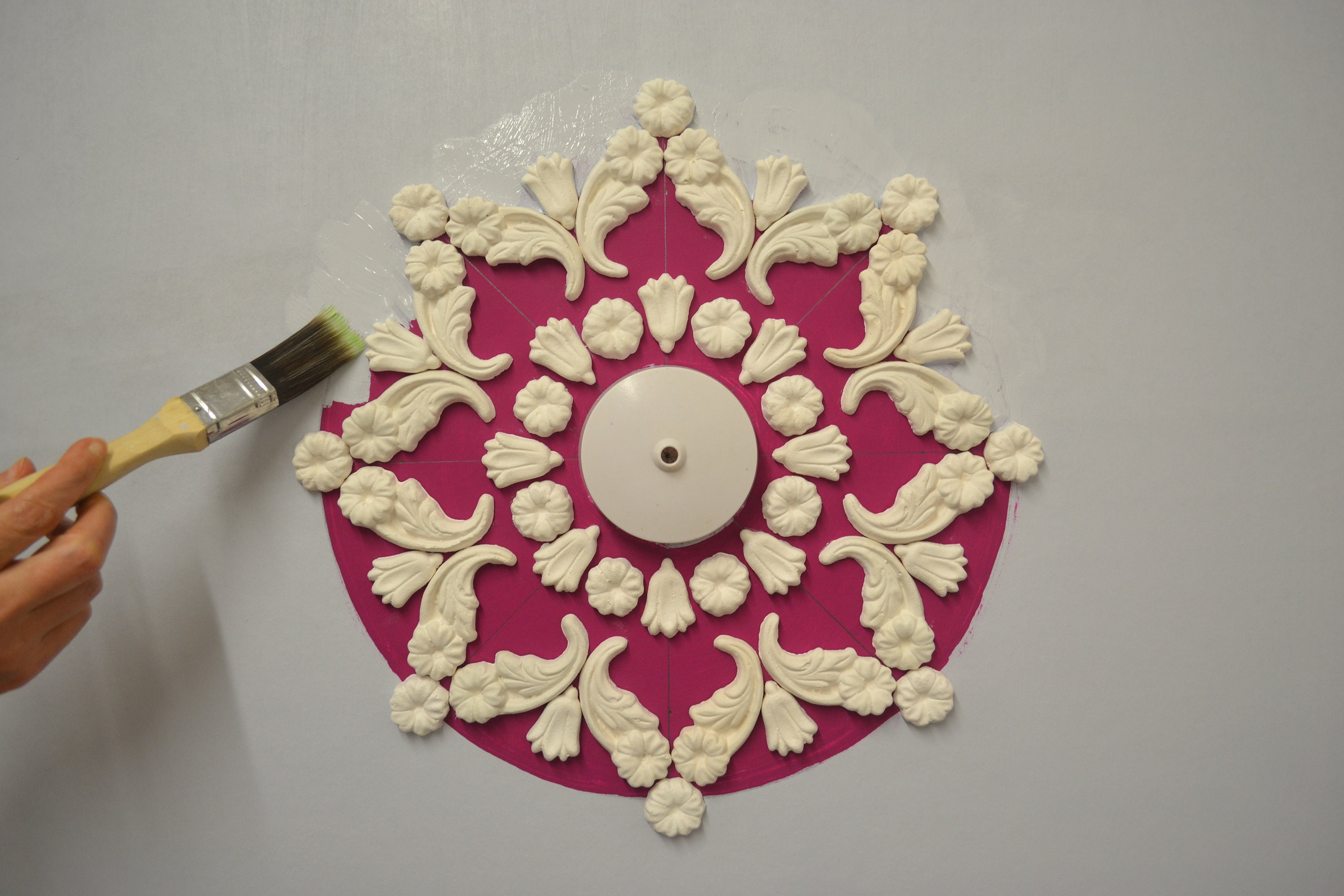Plaster Roses Decor Plaster Ceiling Rose, Home Decor, Victorian Style - Etsy