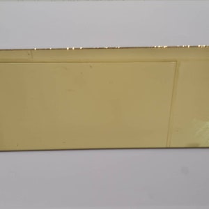 1 Piece, Light Gold Glass Mirror Tiles,  Size 100 X 200 mm, Thickness 1.8 mm, Art&Craft