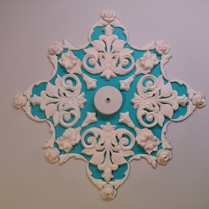 Plaster Ceiling Rose, Home Decor, Victorian Style