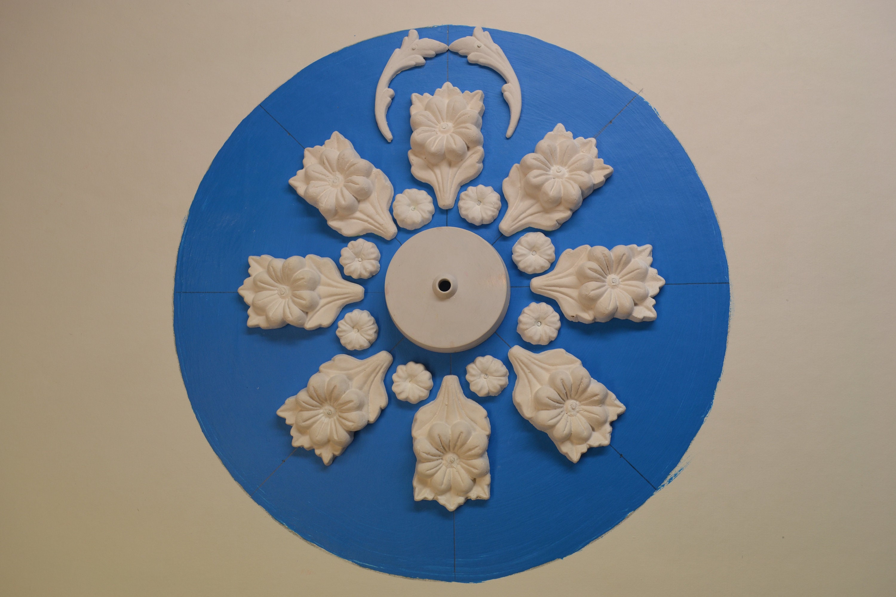 Plaster Roses Decor Plaster Ceiling Rose, Home Decor, Victorian Style - Etsy