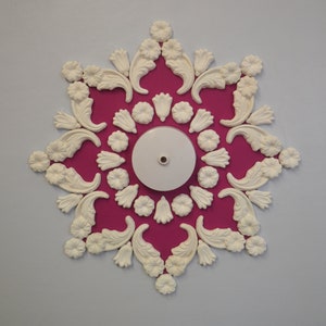 Plaster Ceiling Rose, Home Decor, Victorian Style