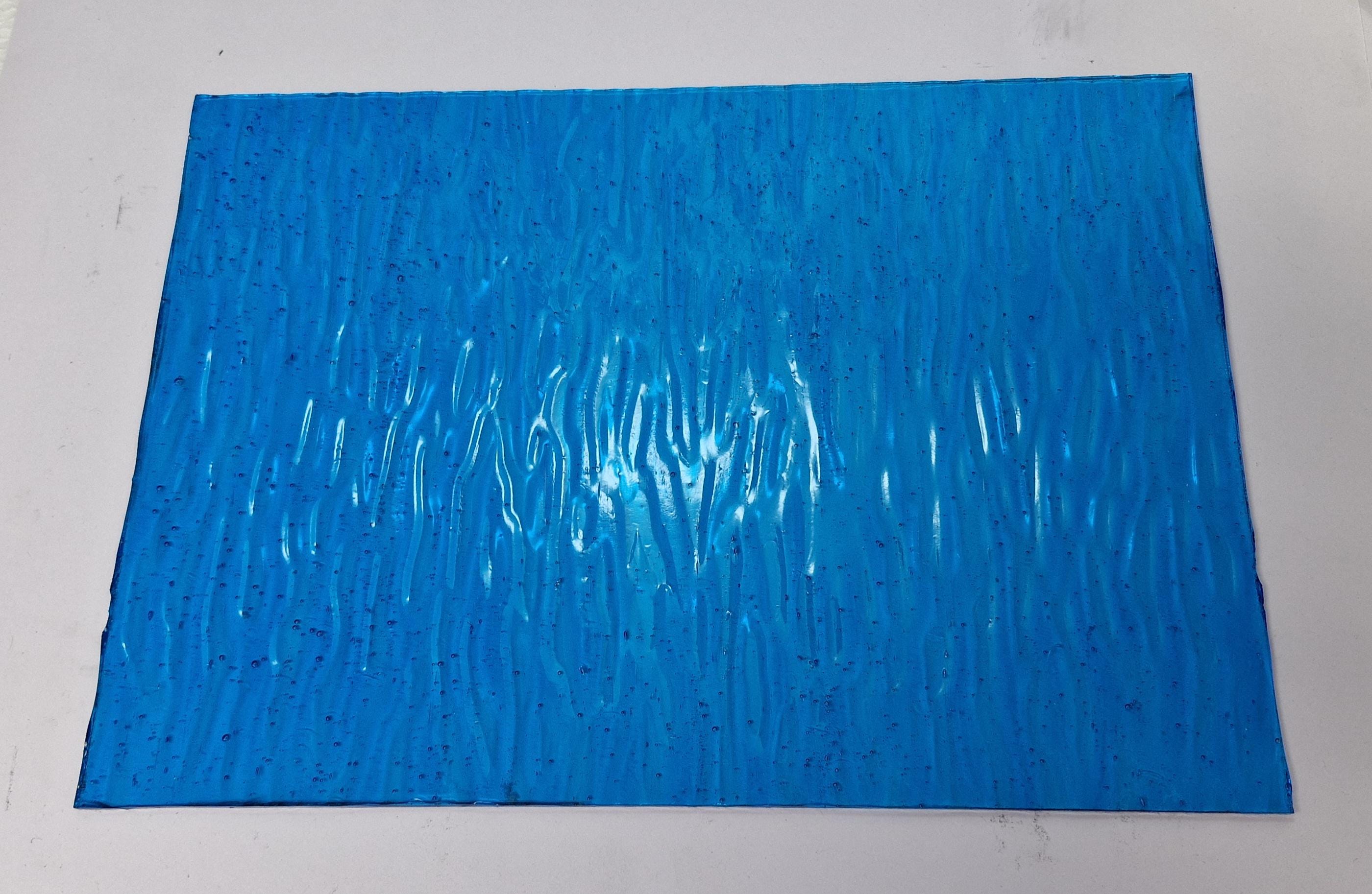 Square Reeded Glass Sheet 1 Piece, Stained Coloured Glass Sheet, Size: A4 ( 210 X 297 Mm ), 3 Mm ...