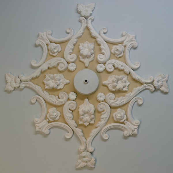 Plaster Ceiling Rose, Home Decor, Victorian Style