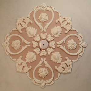 Plaster Ceiling Rose, Home Decor, Victorian Style