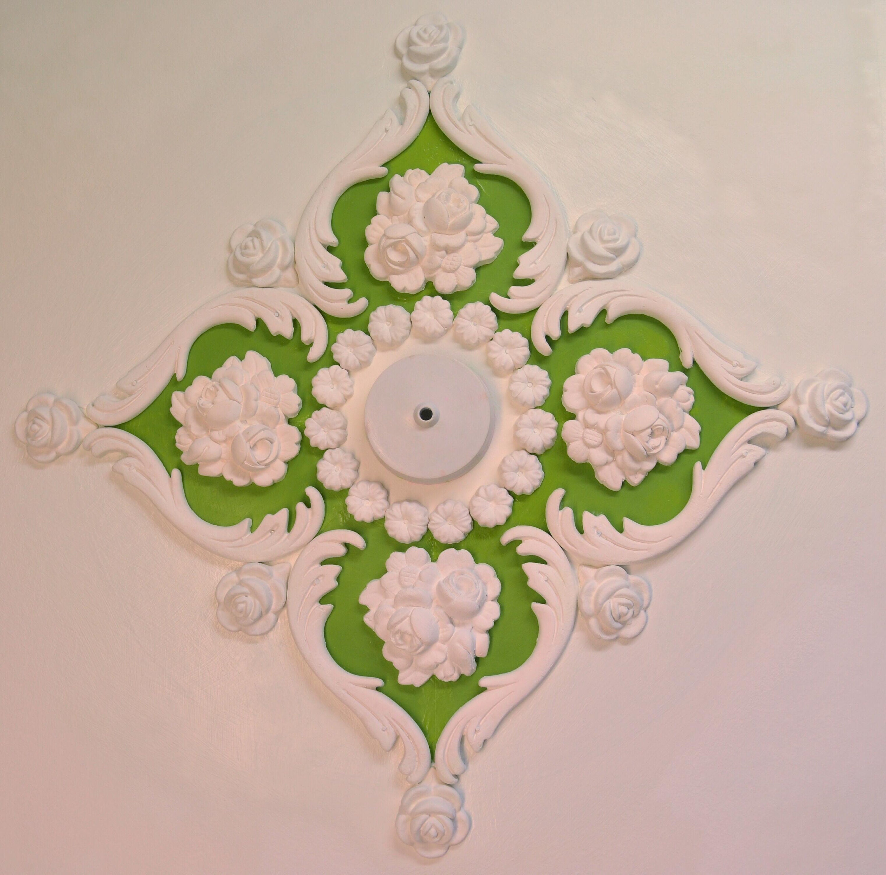 Plaster Ceiling Rose Home Decor Victorian Style Etsy UK