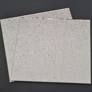 2 Pieces, Silver Glass Mirror Tiles, Size 10 X 10 cm, Thickness 2 mm. Art&Craft