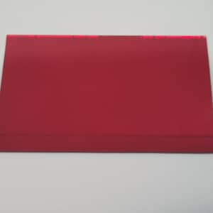 2 Pieces, Red Ruby Glass Mirror Tiles,  Size 6&quot; X 4&quot; , Thickness 1.7 mm, Art&Craft