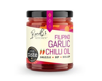 1-STAR GTA 2021  - Garlic Chilli Oil - Vegan - Natural Ingredients - Use in soups, salad dressings, dips, stir fry, stews, pasta sauces