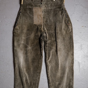 French 1930’s Adolphe Lafont Vintage Corduroy Work Trousers