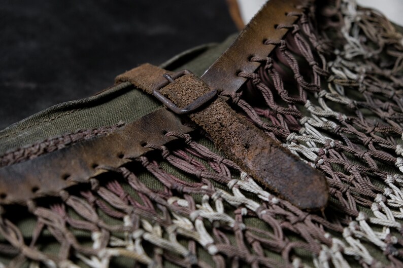 French 1950s Antique Leather Hunting Bag Etsy