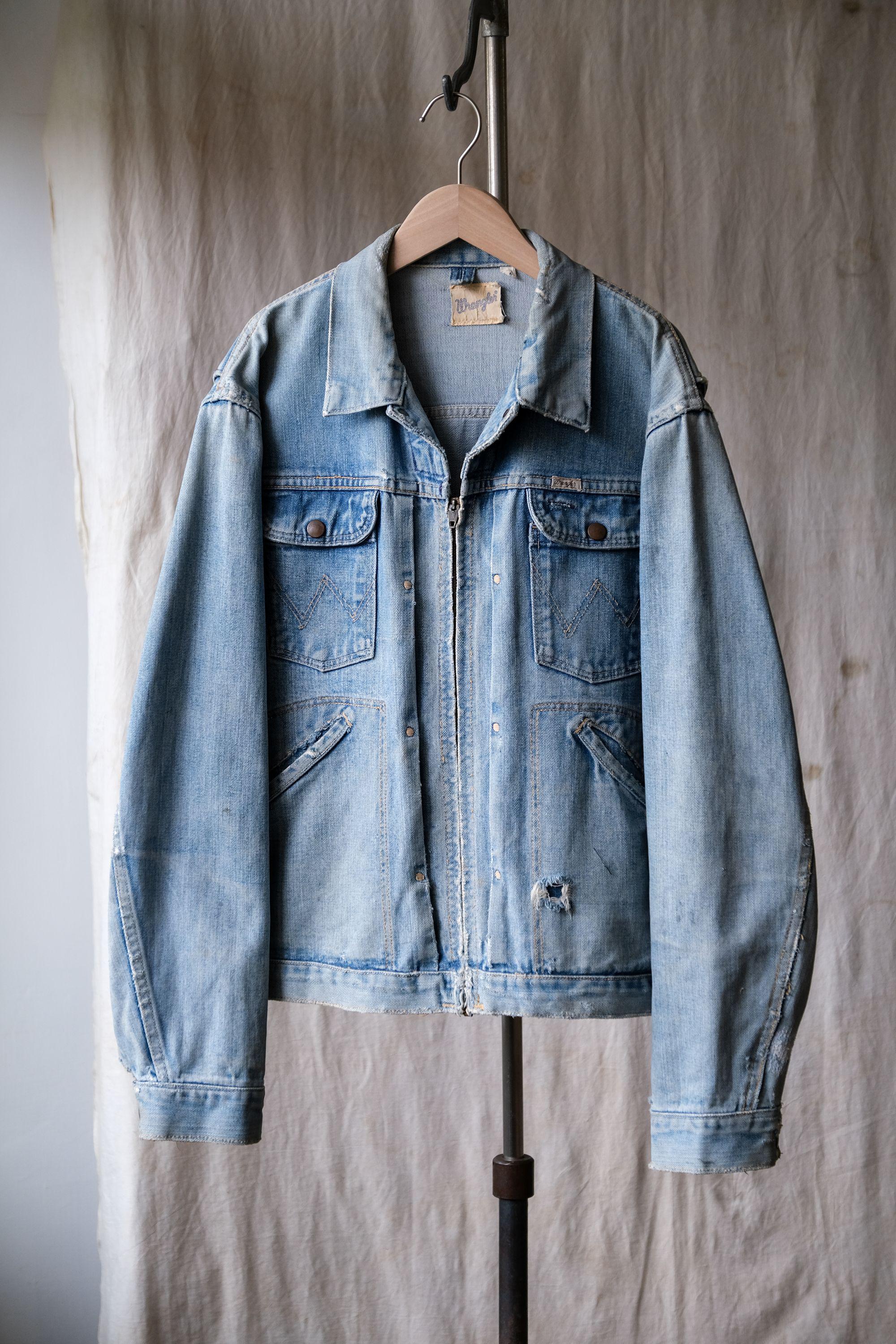 Wrangler Blue Bell 1960's 24MJZ Denim Jacket CONMAR Zip - Etsy Wrangler Blue Bell 1960's 24MJZ Denim Jacket CONMAR Zip - Etsy