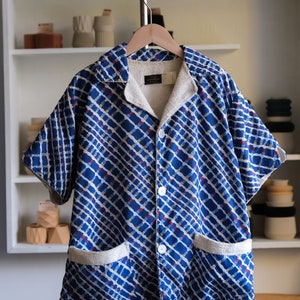 XS 1950s Terry Cloth Beach Shirt