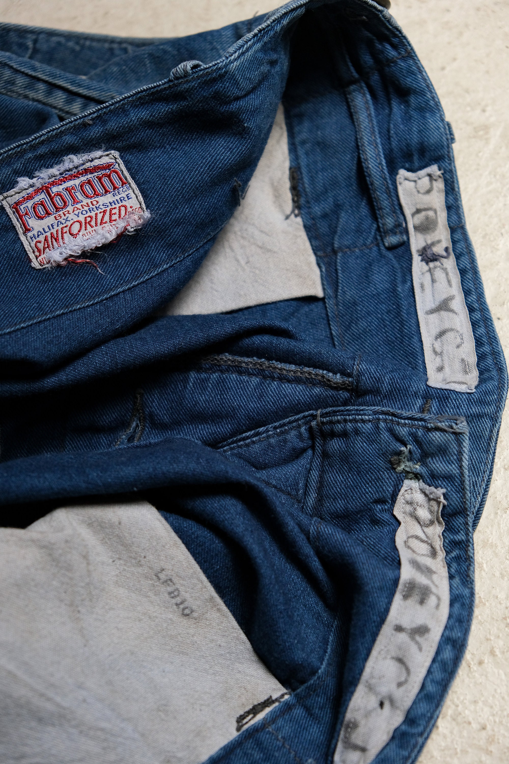 1950s British “Fabram” Denim Trousers