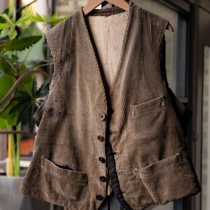 Vintage French Corduroy Vest - Etsy Vintage French Corduroy Vest - Etsy