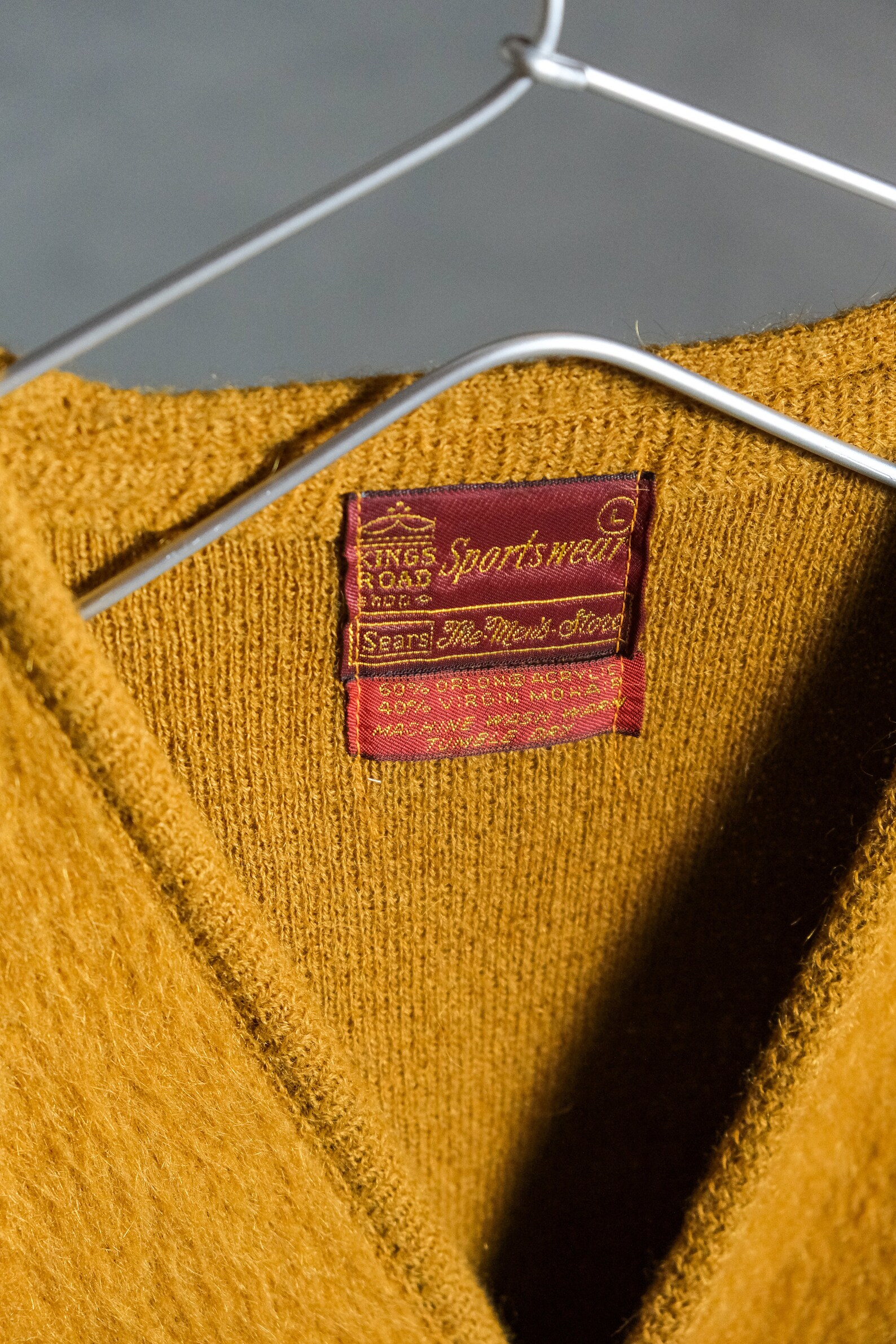 1960s Sears Kings Road Vintage Mohair Cardigan Camel Etsy
