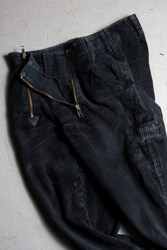 Satin Panel Carpenter Jeans - Black | Manière De Voir USA
