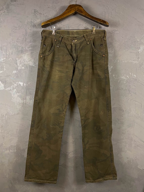 Levi's Camo Denim Pants / Made in Japan /703 - Etsy