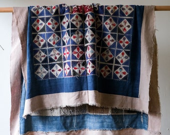 Antieke quilts uit Zuidwest-China / mooie handgemaakte quilt dekbedovertrek patchwork in vervaagde Vintage Museum QUILT.