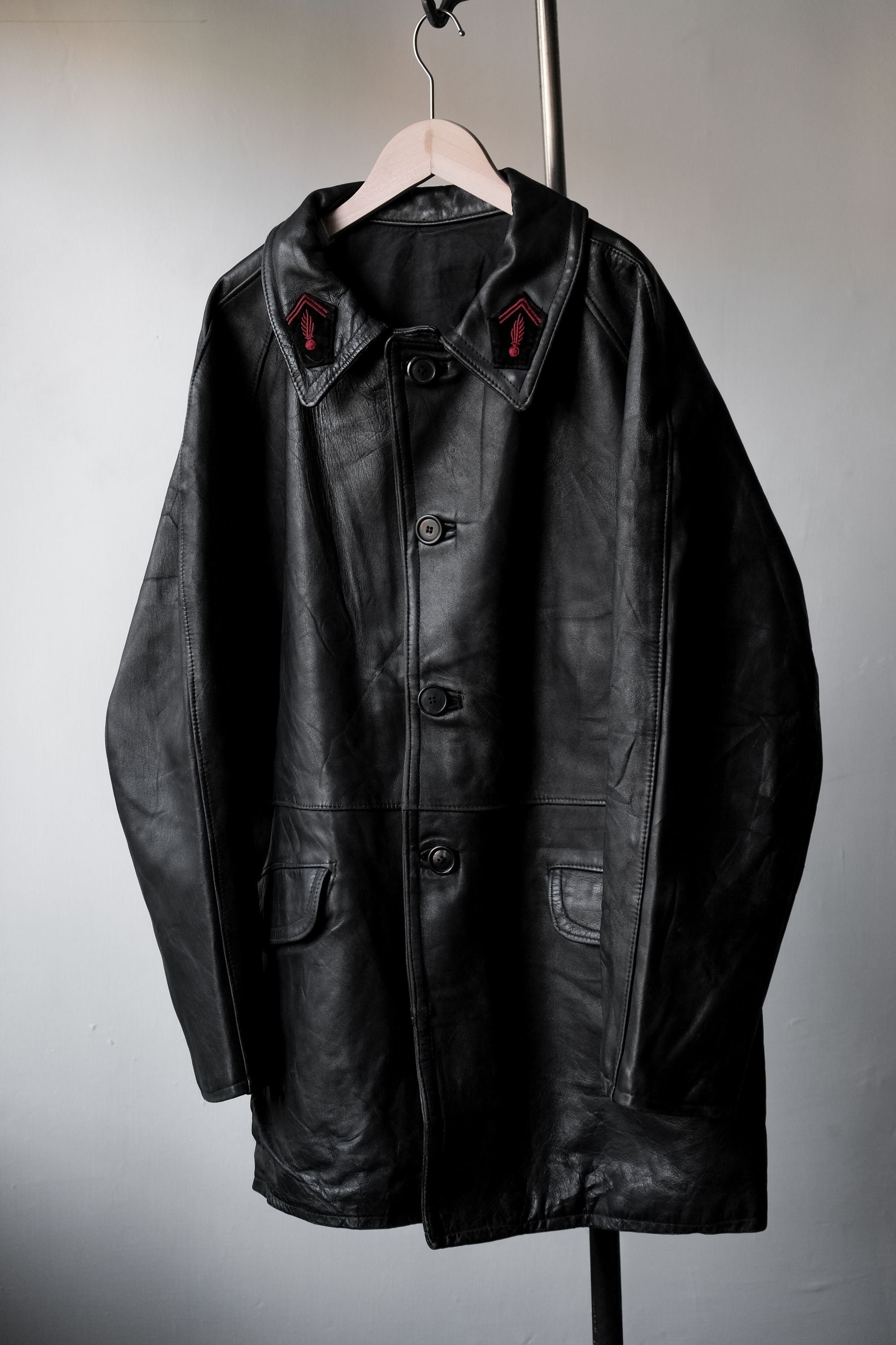 1960's French Vintage Fireman Leather Jacket - Etsy UK