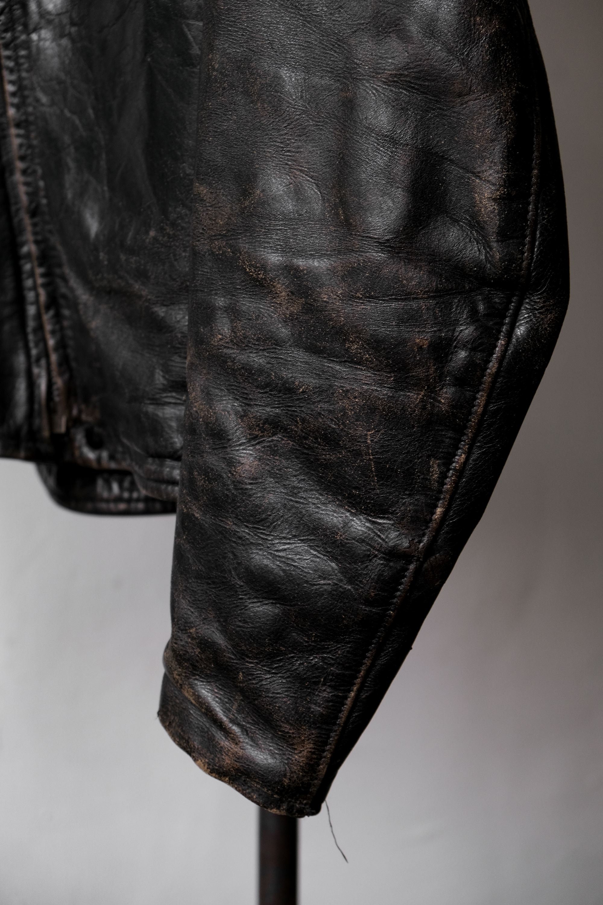 m.u × Oblada 1938 Black Leather Coating