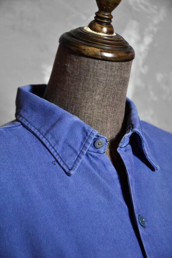 Vintage French Pullover Shirt /blue pullover - image 7