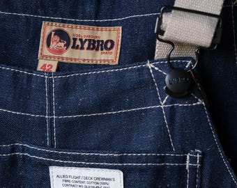 NIGEL CABOURN LYBRO Denim Naval Dungaree Overalls Size42 - Etsy