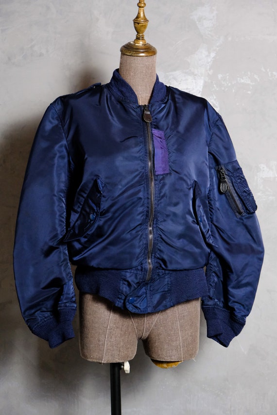 90s Vintage Brent's Sportswear MA-1 Flight Bomber Jacket - Etsy Canada
