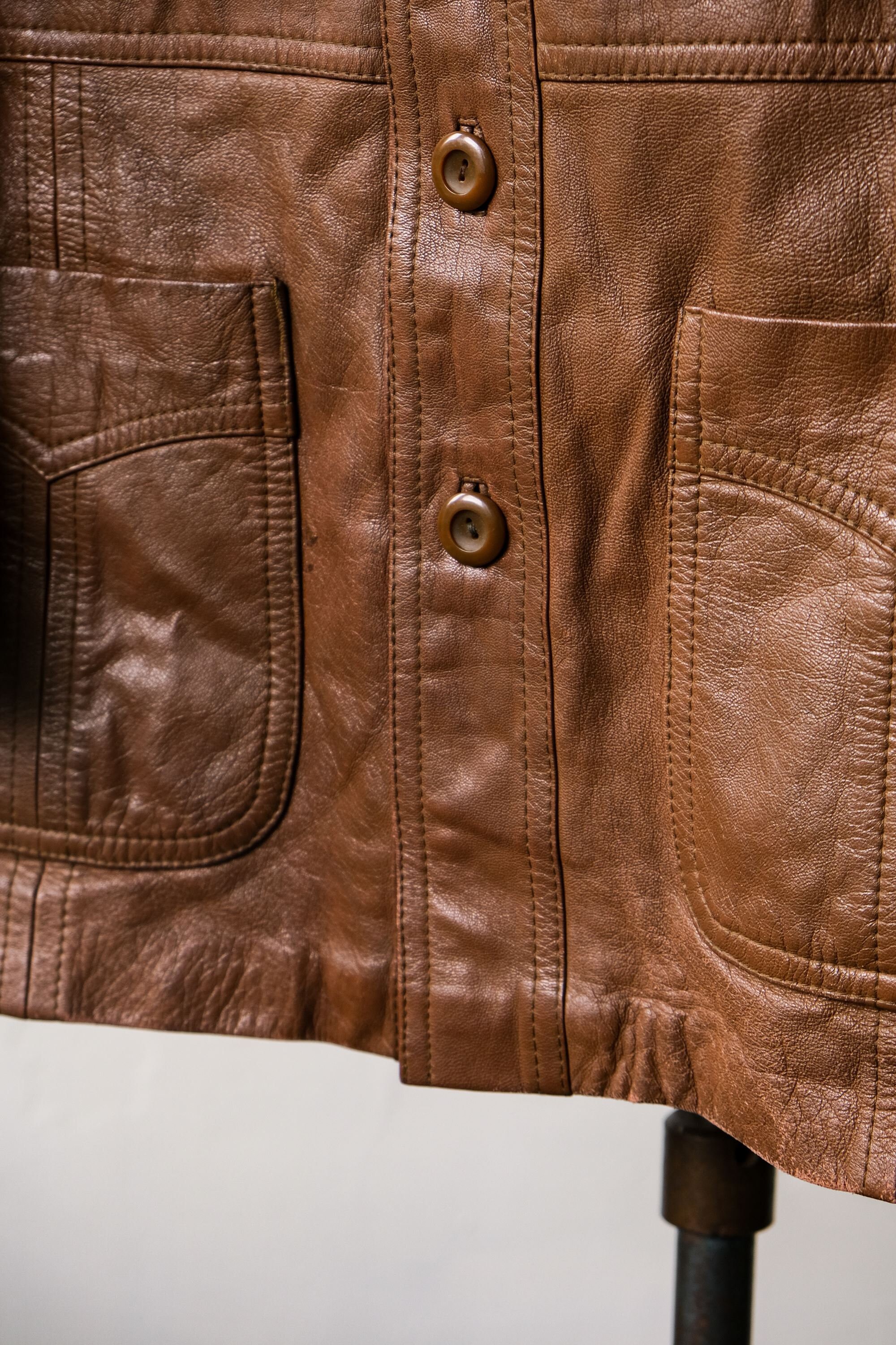 80's Unknown Brand Cowhide Leather Jacket - Etsy 80's Unknown Brand Cowhide Leather Jacket - Etsy