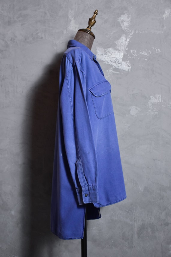 Vintage French Pullover Shirt /blue pullover - image 5