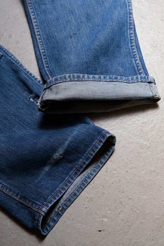 Blue Wrangler Patchwork Jeans