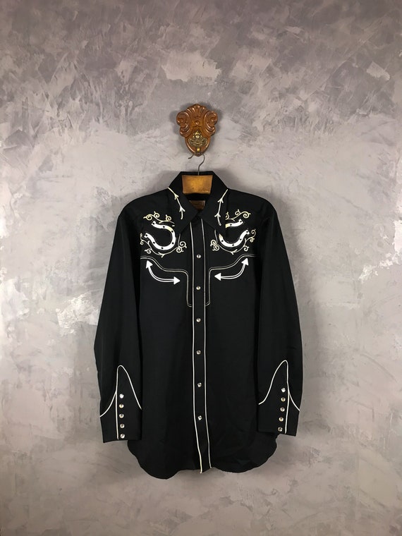 H Bar C 70s Horseshoe Cowboy Shirt