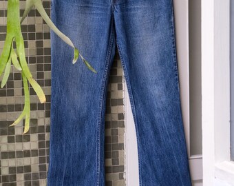 Vintage Levis 684 W25 L33 Flares Jeans Orange Tab 70s Bell